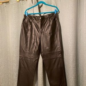 Jones New York Sport, size 16 black leather slacks. New.